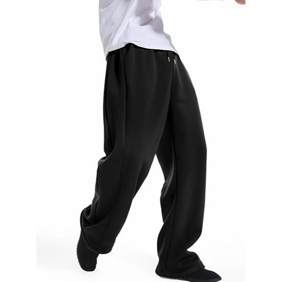 Men’s Baggy Wide-Leg Open-Bottom pants