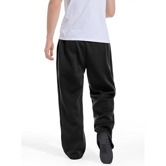Men’s Baggy Wide-Leg Open-Bottom pants