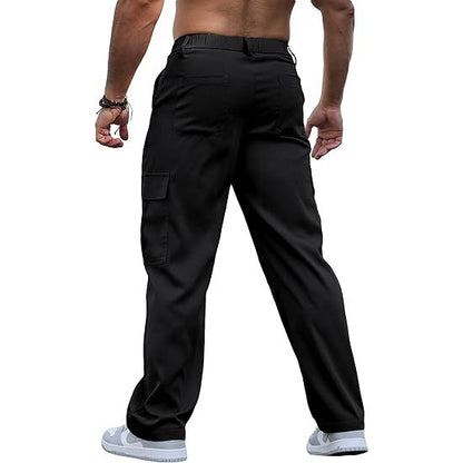 Men’s Casual Wide Leg Cargo Pants